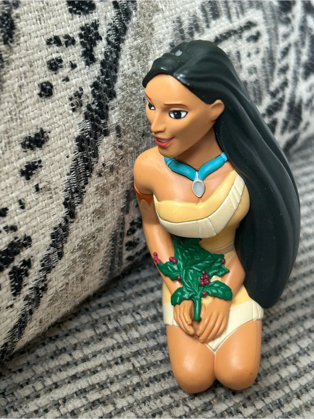 Disney Pocahontas Holiday Ornament in Yellow, Black, Green and Blue